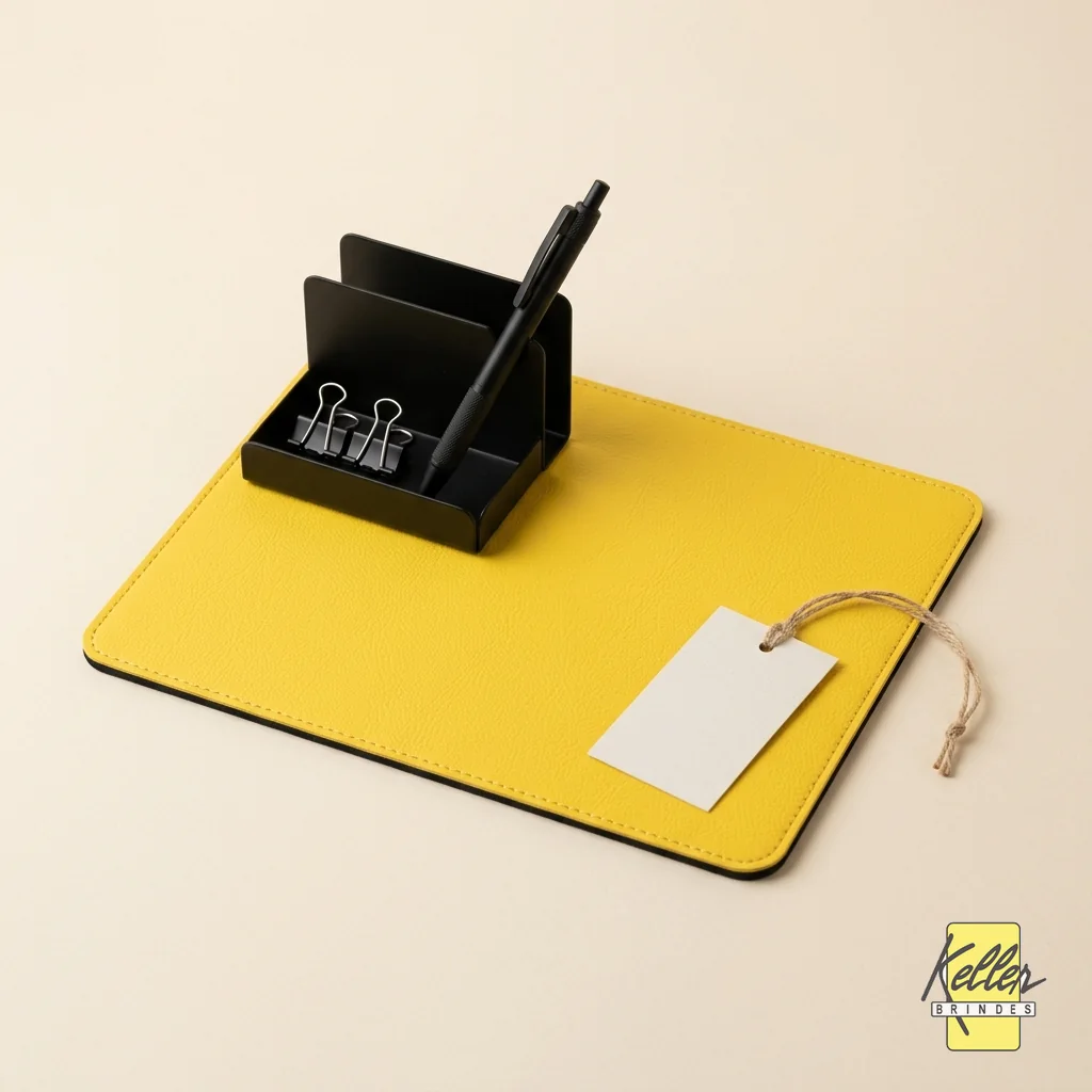 Escritório e mesa personalizados Keller Brindes